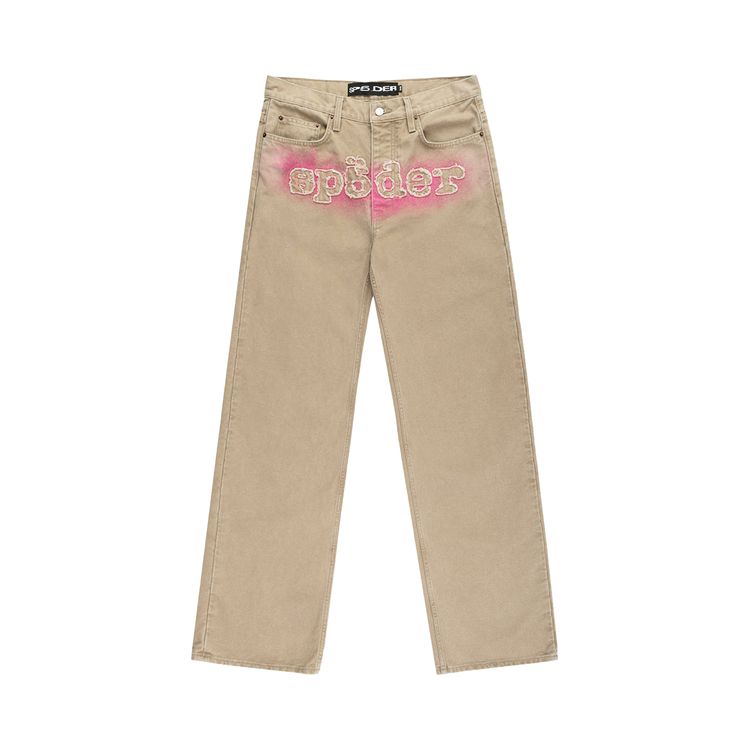 

Брюки Sp5der Canvas Work Pant 'Tan', желто-коричневый
