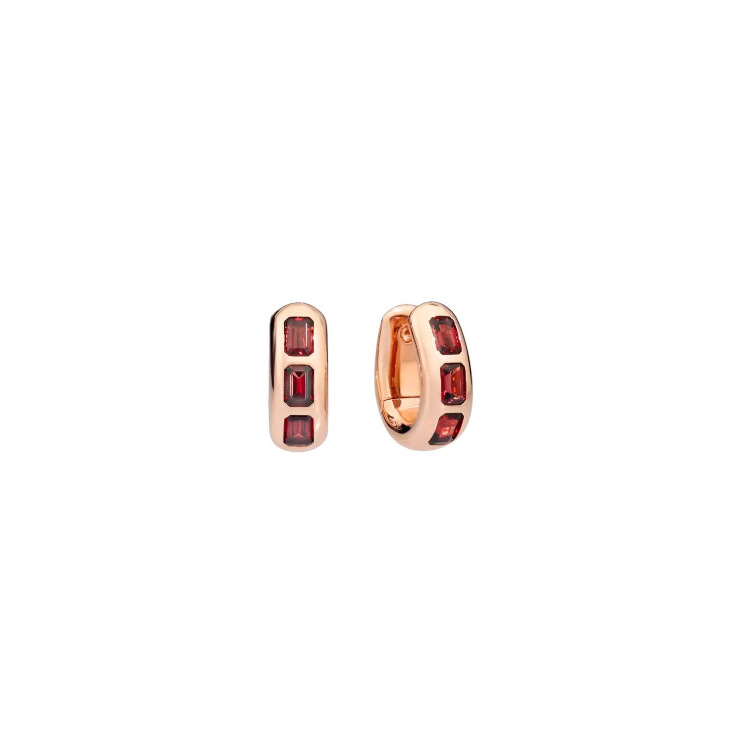 

Серьги Pomellato Iconica из розового золота и гранатов