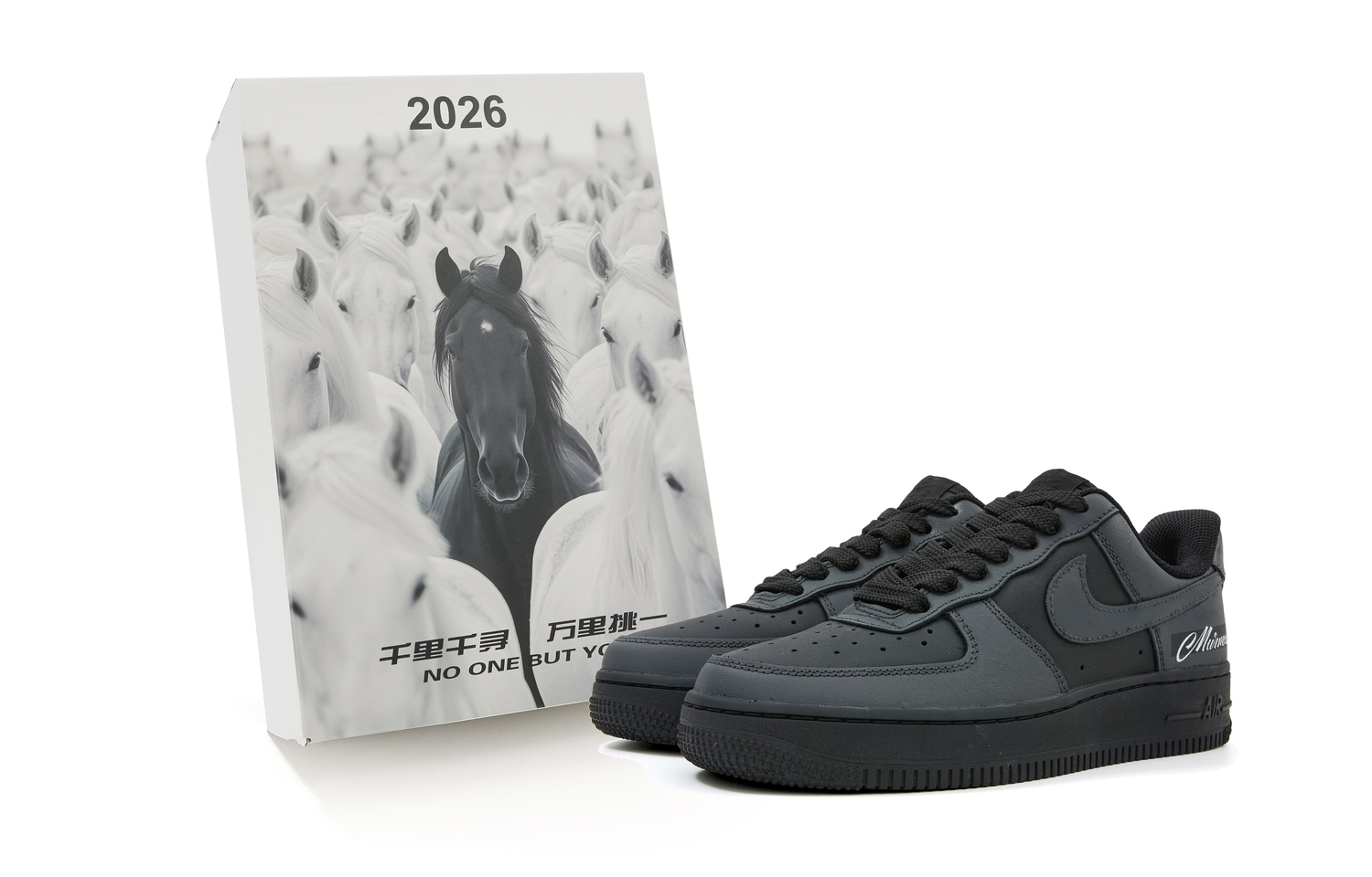 

Nike Кроссовки для скейтбординга Air Force 1 с износостойким низким верхом, унисекс, черный