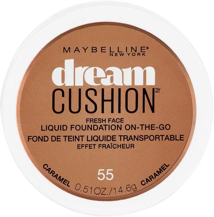 Тональная основа Dream Cushion Fresh Face Liquid, Maybelline New York, жидкая, 0.51 fl oz, коричневый