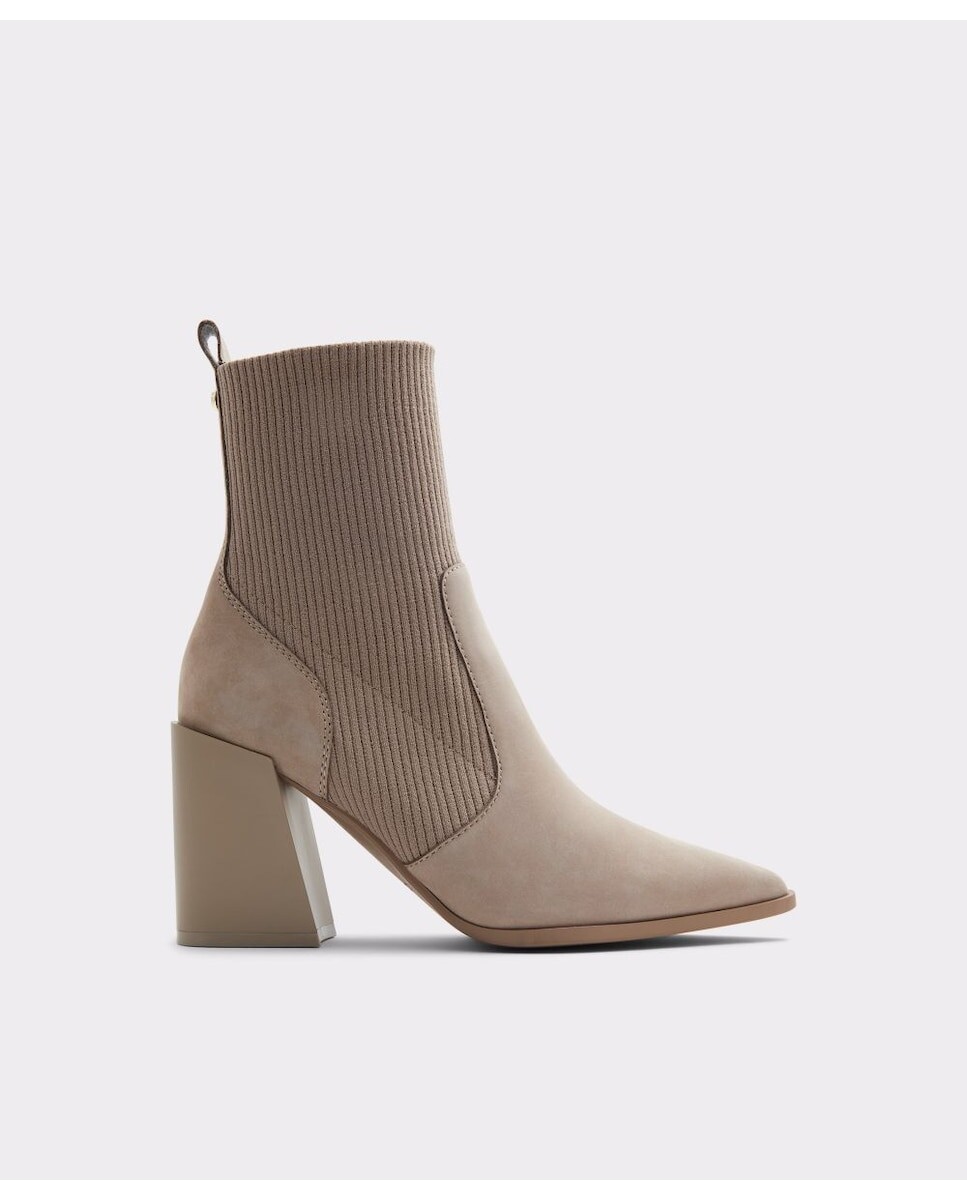 

Женские кожаные ботильоны с острым носком Aldo, бежевый