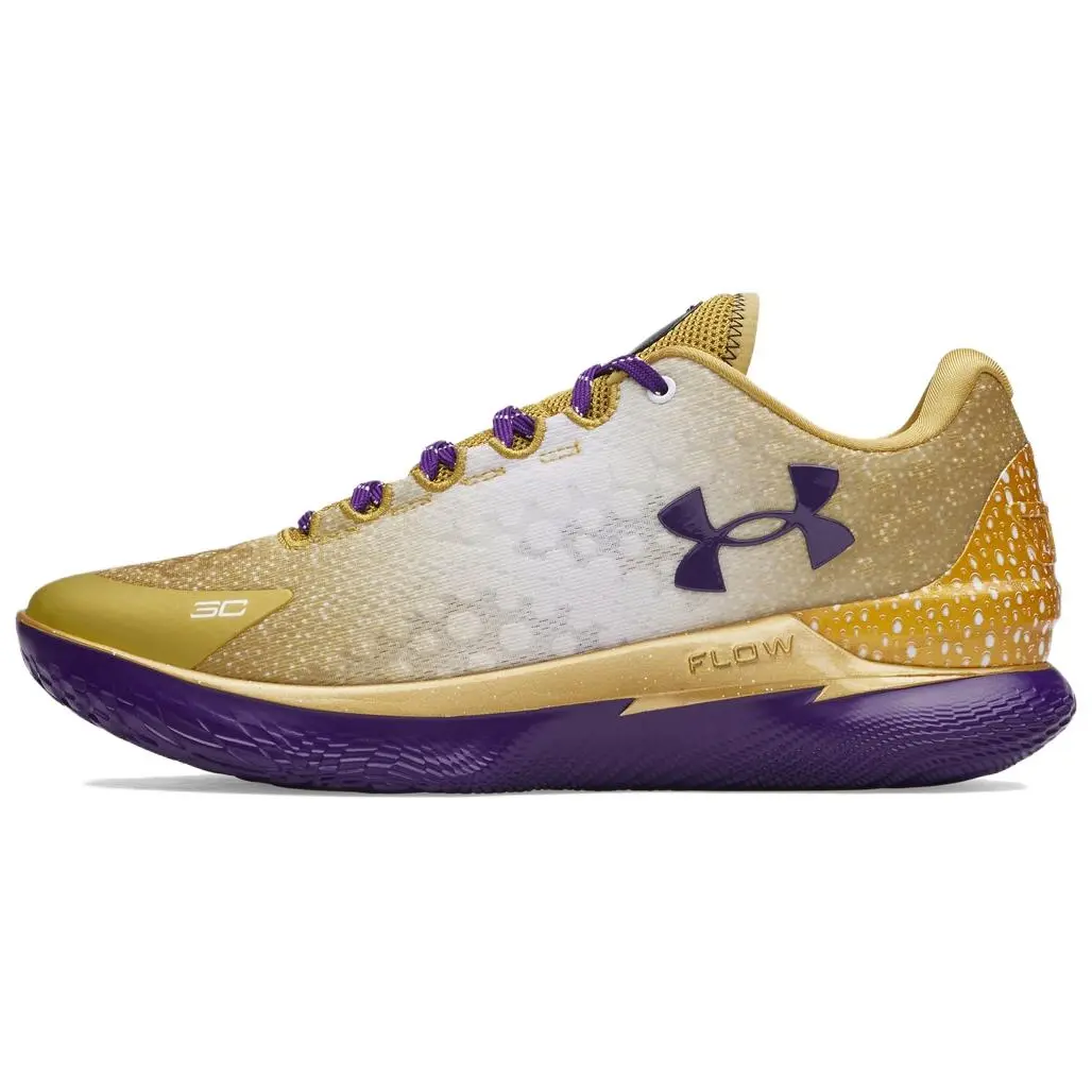 

Under Armour Мужские низкие баскетбольные кроссовки Curry 1 с амортизацией, износостойкостью и воздухопроницаемостью, золотисто-фиолетового цвета