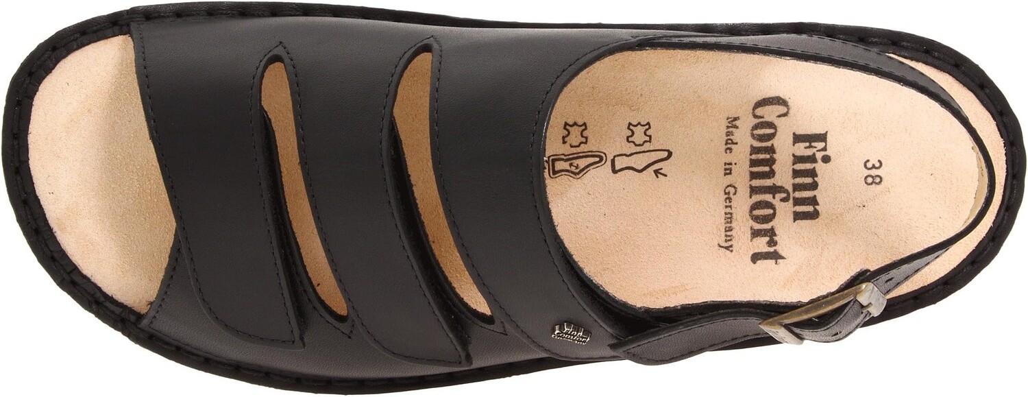 Сандалии на плоской подошве Sylt - 82509 Finn Comfort, цвет Black Nappa Soft Footbed — фото 2
