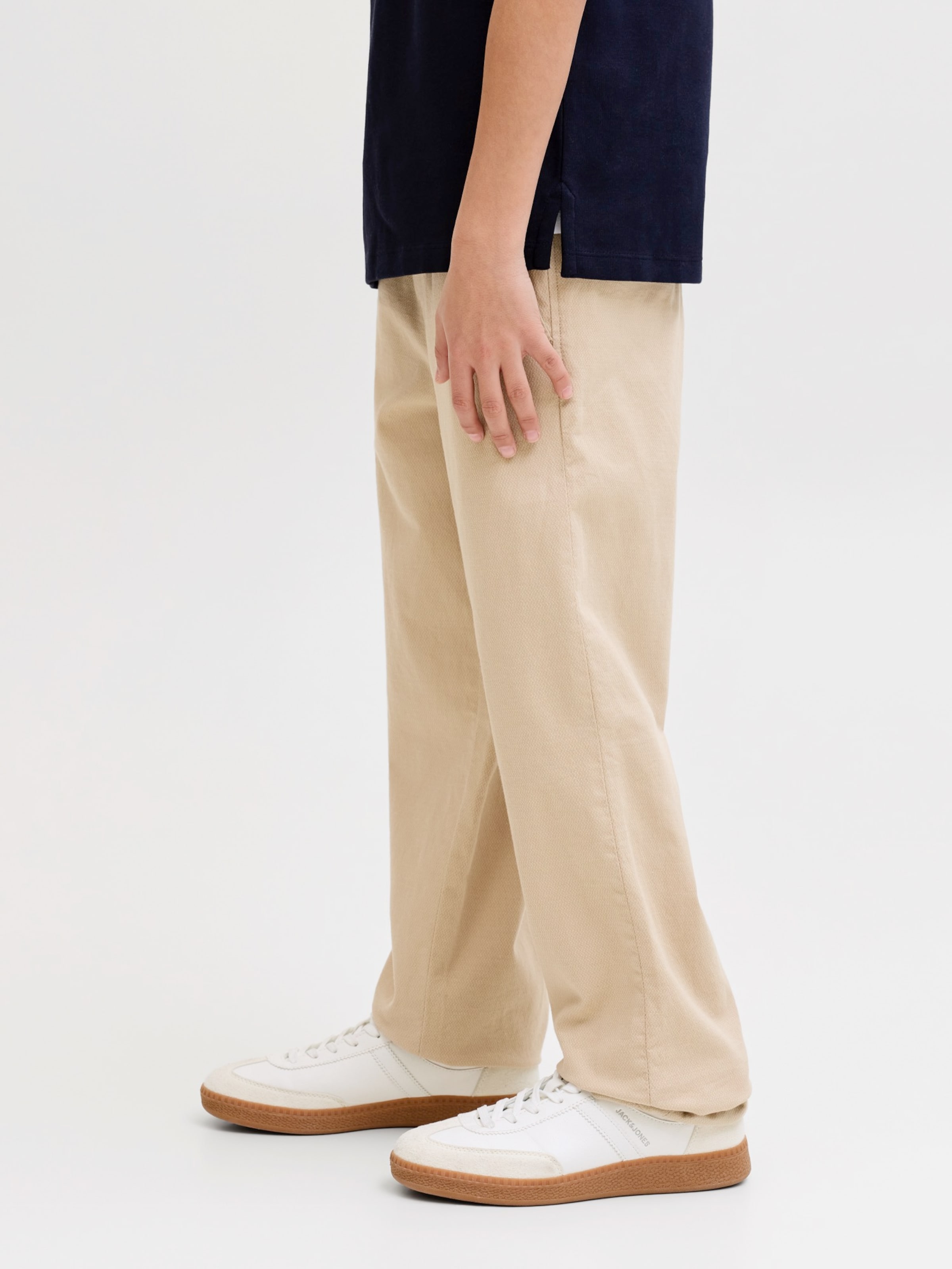 Jack & Jones Junior Широкие брюки 'JPSTKane Fury' в цвете Sand — фото 4