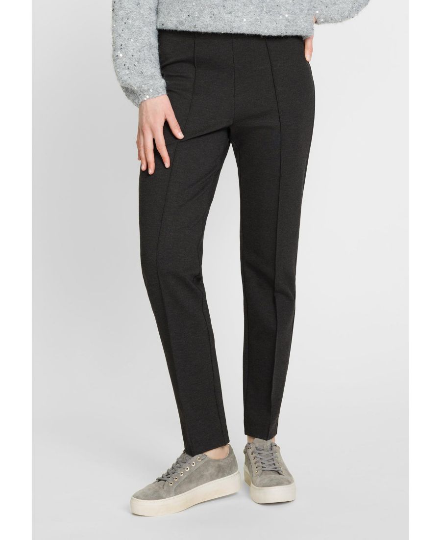 

Женские брюки-джерси Pia Fit Slim Leg Olsen, Dark slate melange