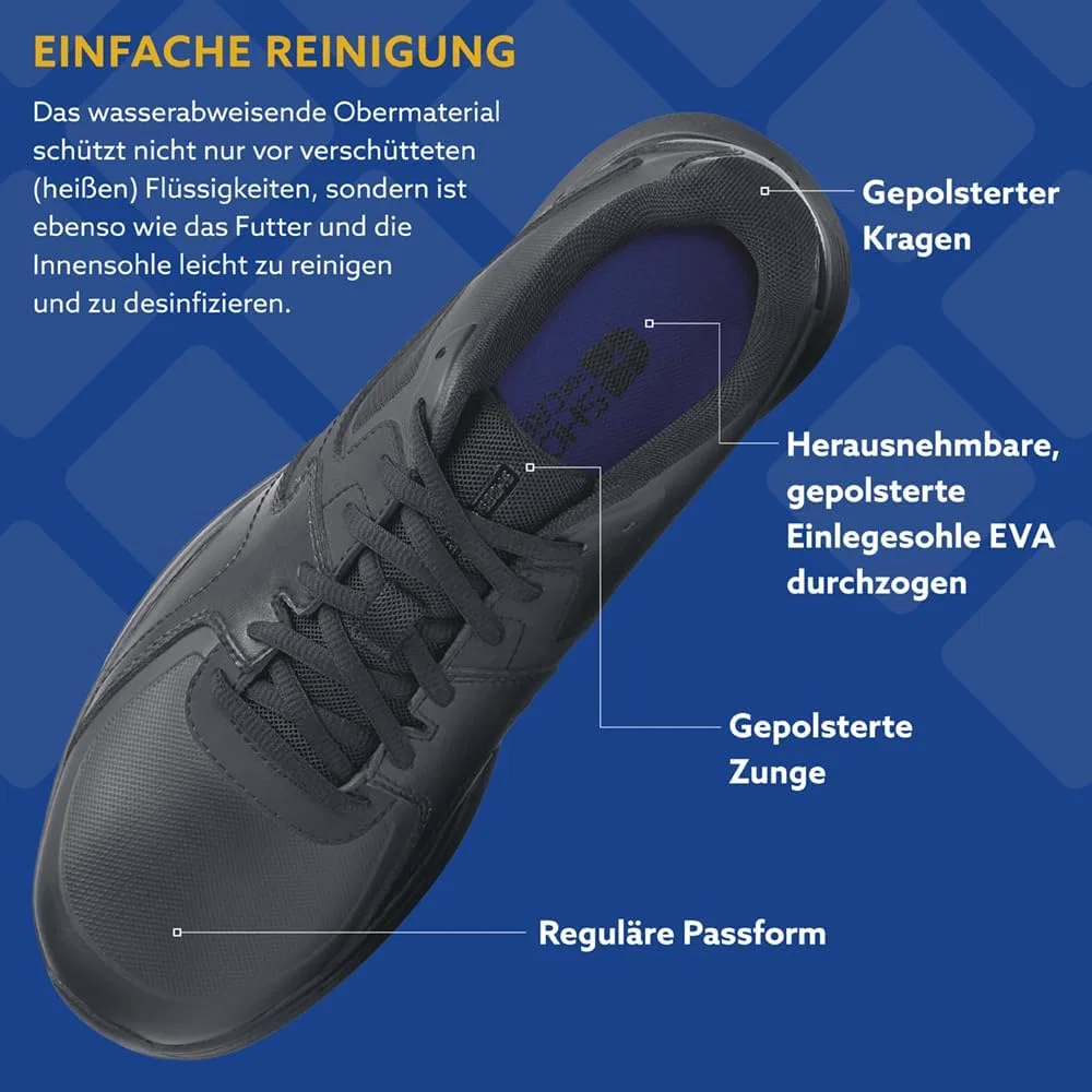 Кроссовки рабочие нескользящие с защитой от брызг Condor II Shoes for Crews, черные — фото 4