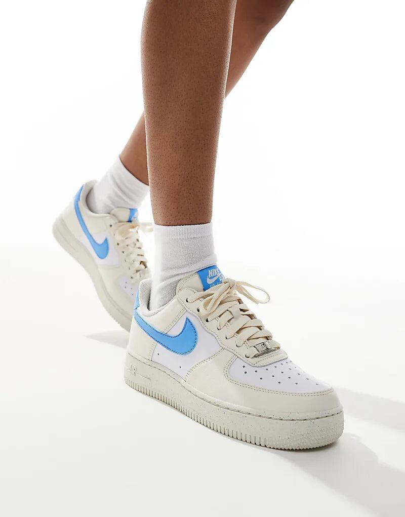 Кроссовки Nike Air Force 1 '07 NN в кремово-синих тонах