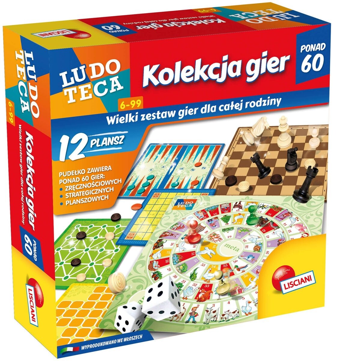 

Набор из 60 игр Ludoteca, настольная игра, Лишани Lisciani