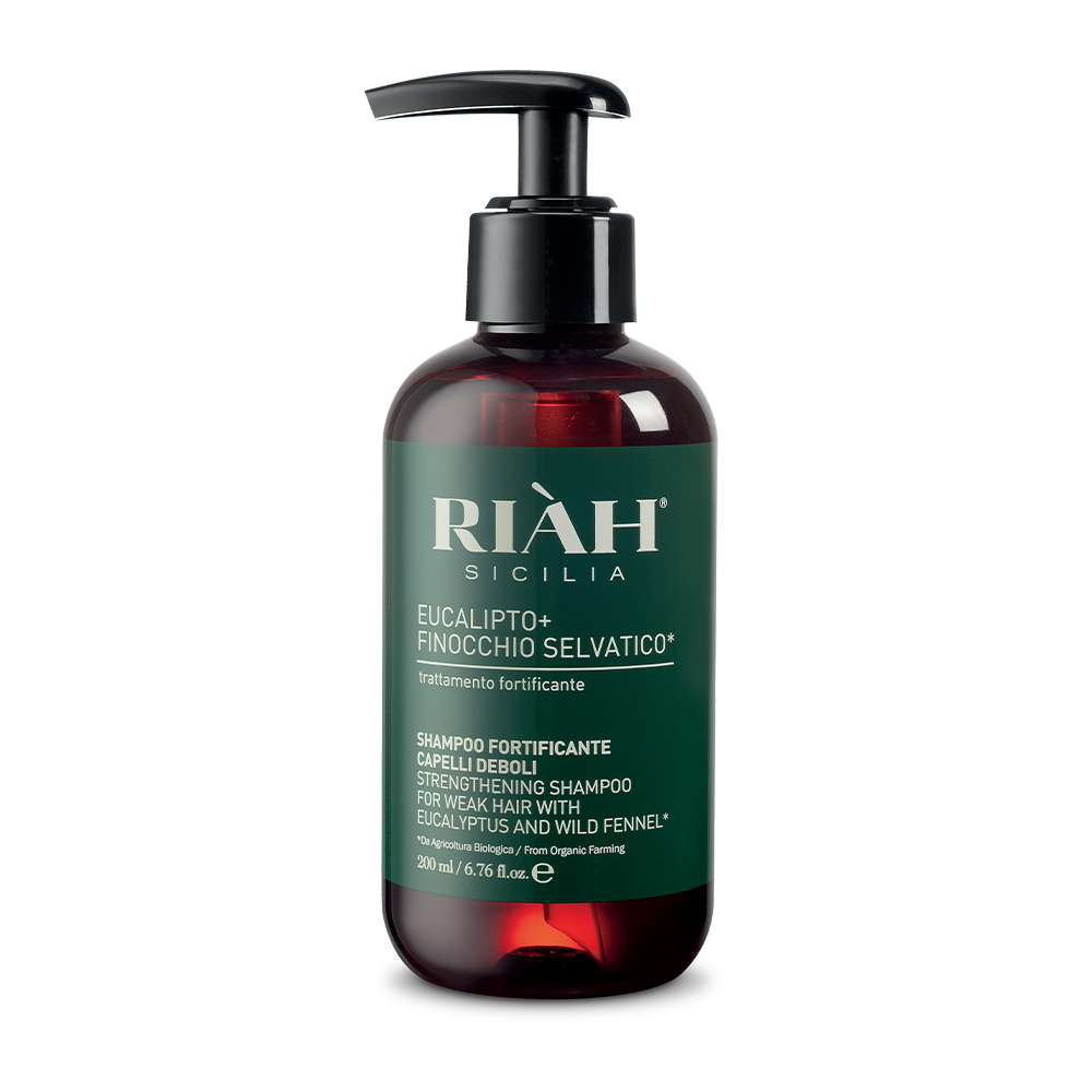 

Укрепляющий шампунь для редких волос strengthening shampoo with eucalyptus and wild fennel Riah, 200 мл