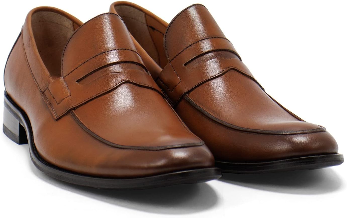 

Мужские кожаные лоферы Hakki Paola без шнурков H Hakki, Cognac