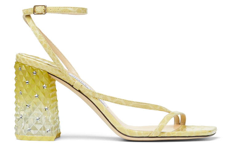 Артикул 85 Сандалии на одной бретели Женские Желтый Jimmy Choo — фото 2