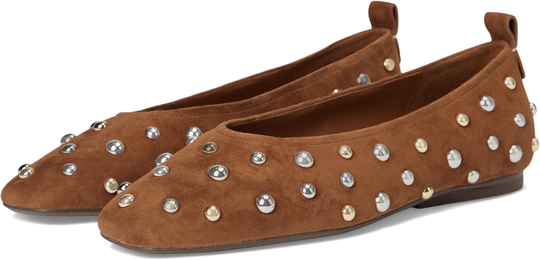 Балетки Naturalizer Carla, цвет Dark Chestnut Stud Suede