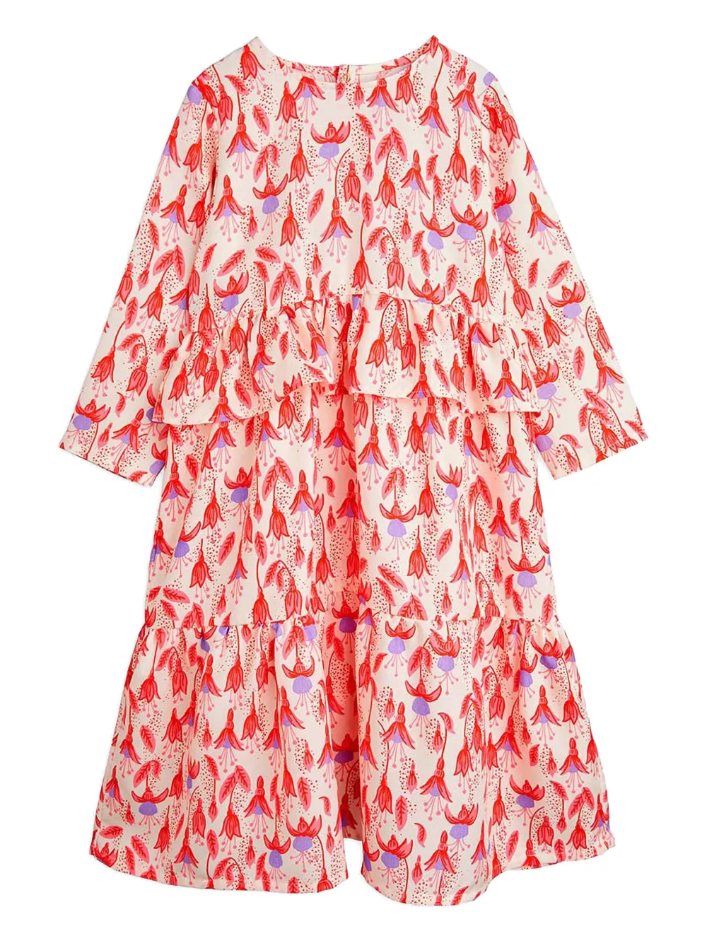

Платье с цветочным принтом Mini Rodini, красный