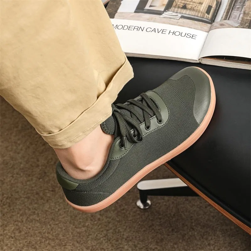 Мужские лоферы из дышащей сетки, легкие, для широкой стопы, Army Green Clolinde — фото 4