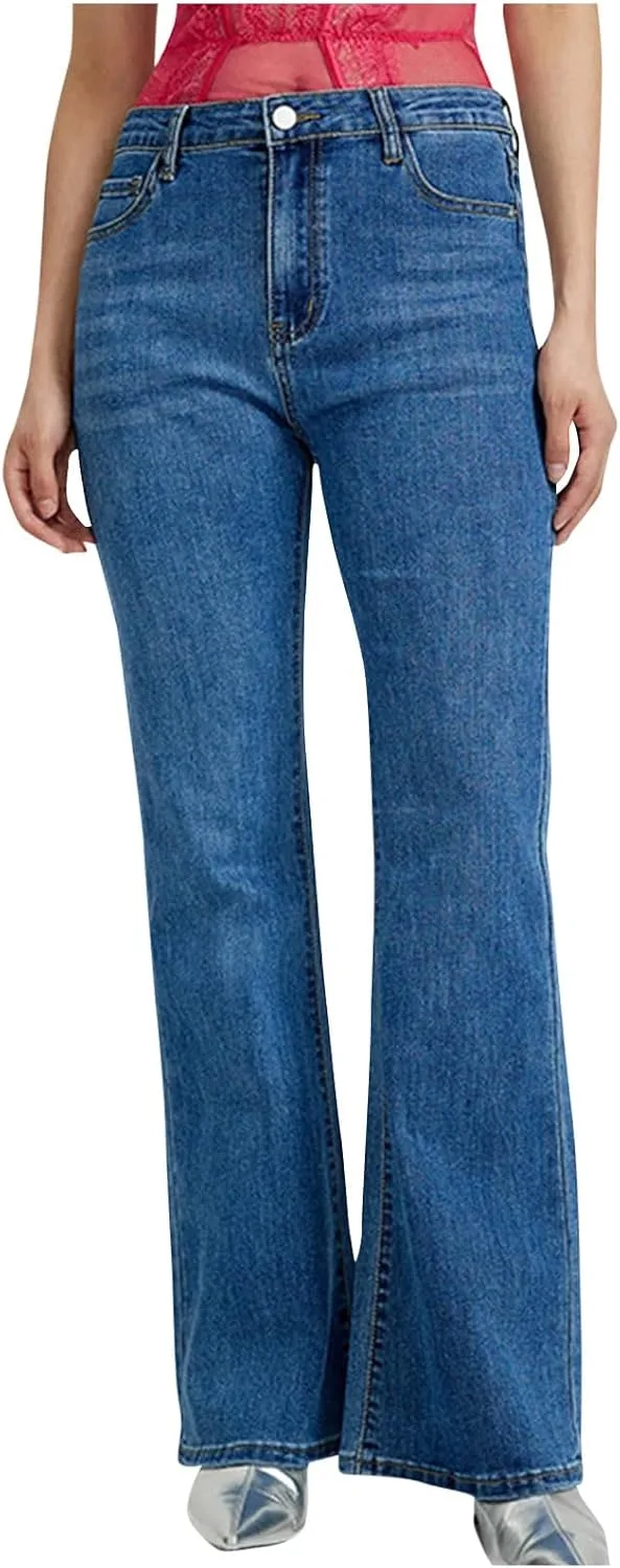 

Женские джинсы High Waisted Stretchy Bootcut