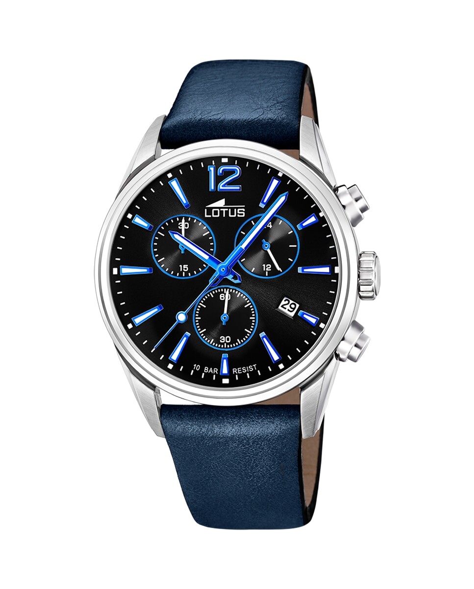 

Мужские часы 18691/6 Chrono из синей кожи LOTUS, синий