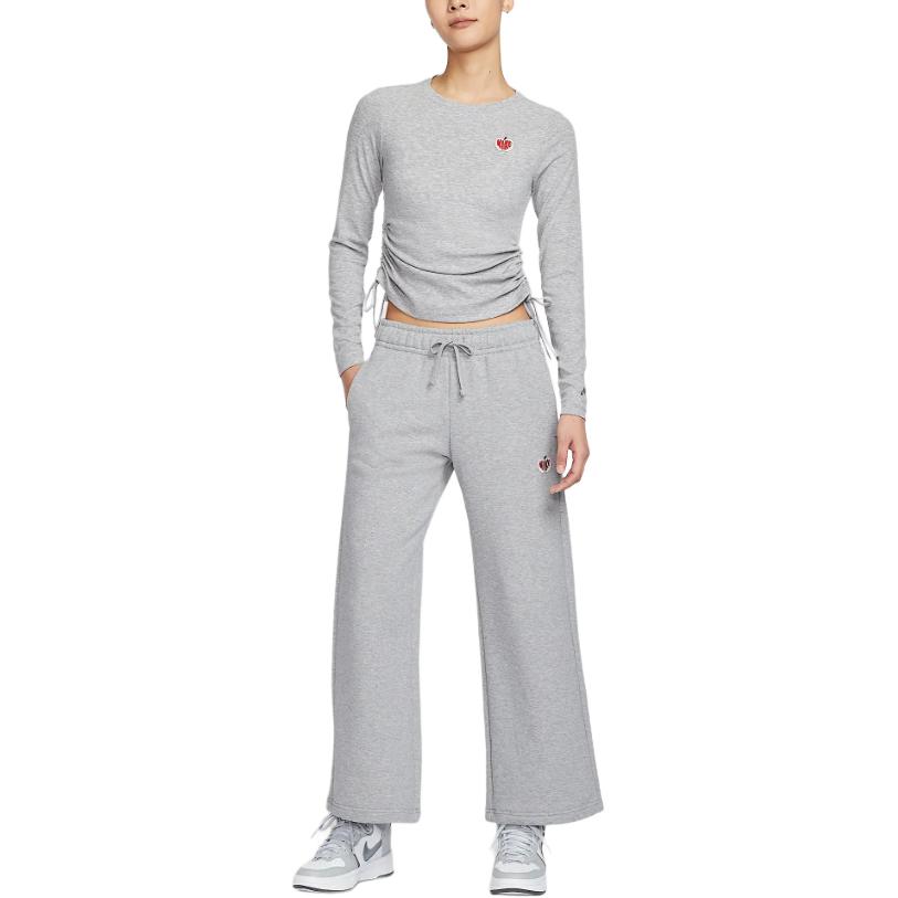 Футболка спортивная женская dark gray mixed color Nike, темно-серый — фото 4