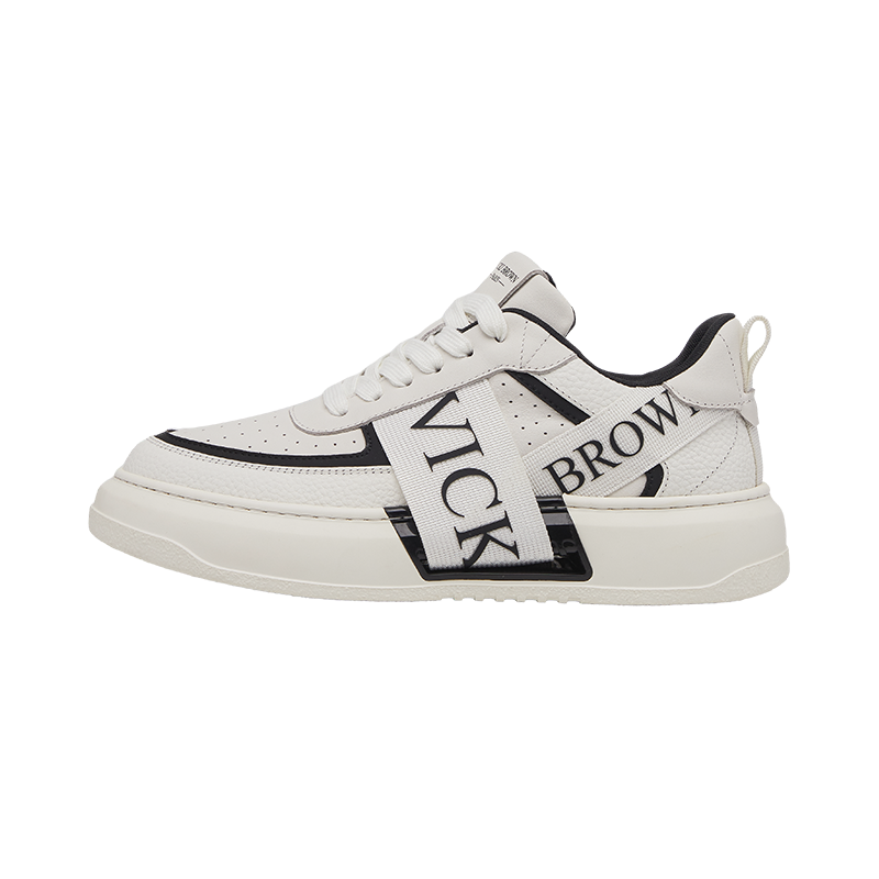 

Нескользящие низкие кроссовки для скейтбординга для мужчин VICKI BROWN, White