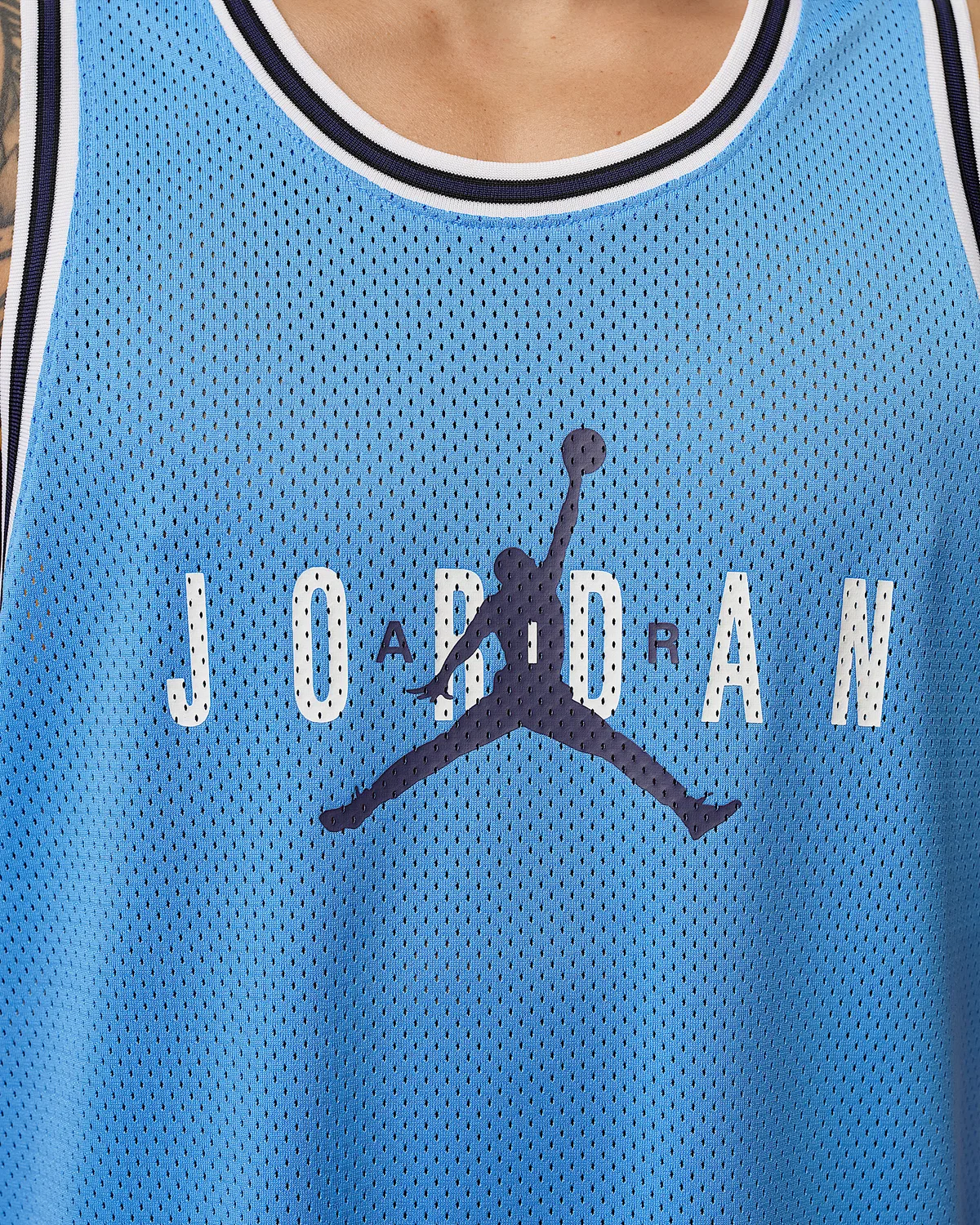 Мужская сетчатая джерси Jordan Brooklyn, University Blue/Midnight Navy — фото 4