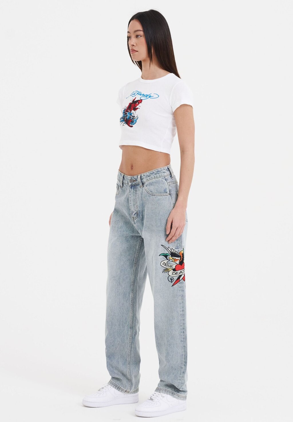 

Футболка с принтом KOI-BABY Ed Hardy, белый