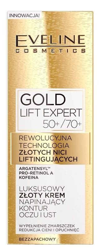 

Eveline Gold Lift Expert 50-70+ крем для области вокруг глаз и губ, 15 ml