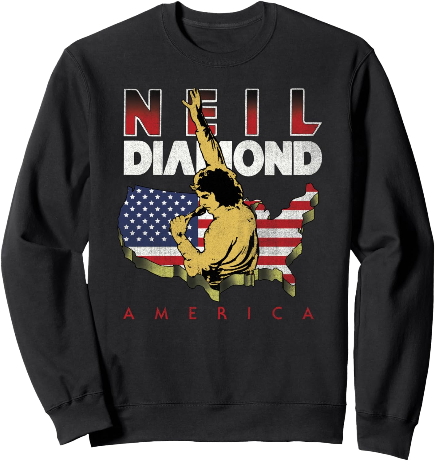 

Официальная толстовка Nile Diamond America Neil Diamond, черный
