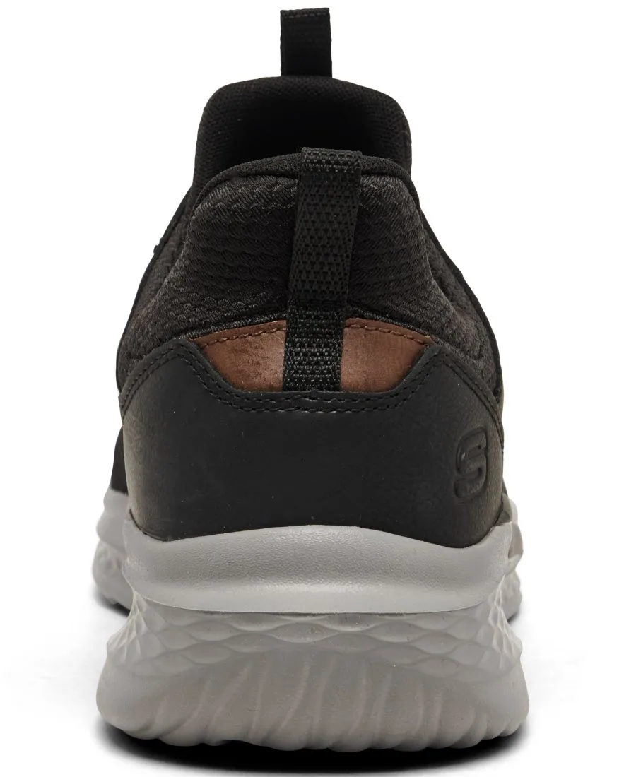 Мужские кроссовки свободного кроя: Slade - Breyer Casual Sneakers от Finish Line Skechers, черный/коричневый — фото 4