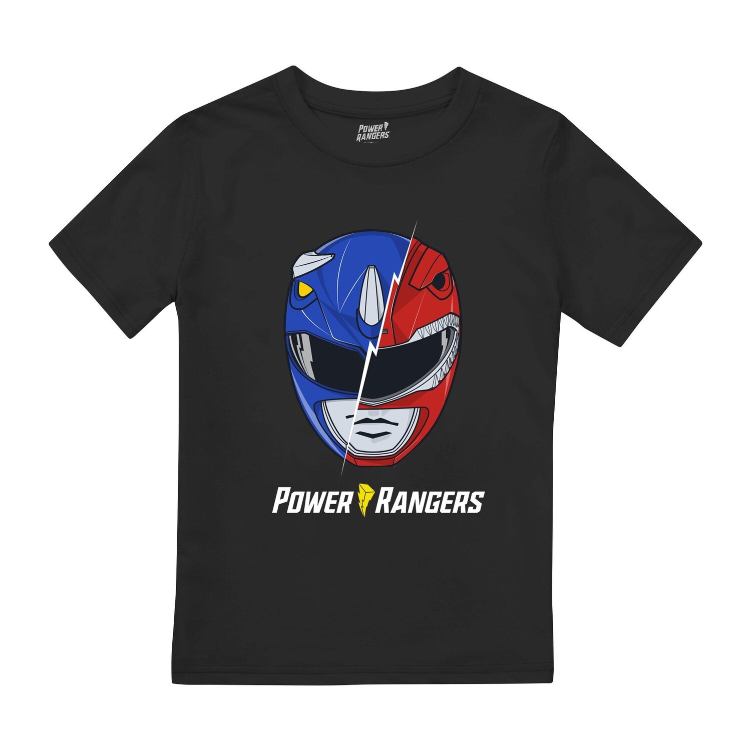 

Футболка с сращенной головой Power Rangers, черный