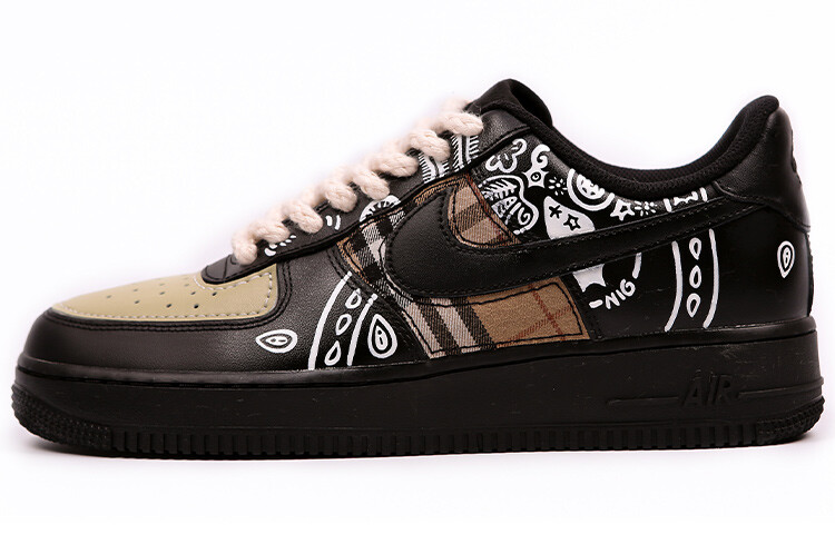 

Кроссовки Nike Air Force 1 Skateboard Shoes Women's Low-Top Black Brown