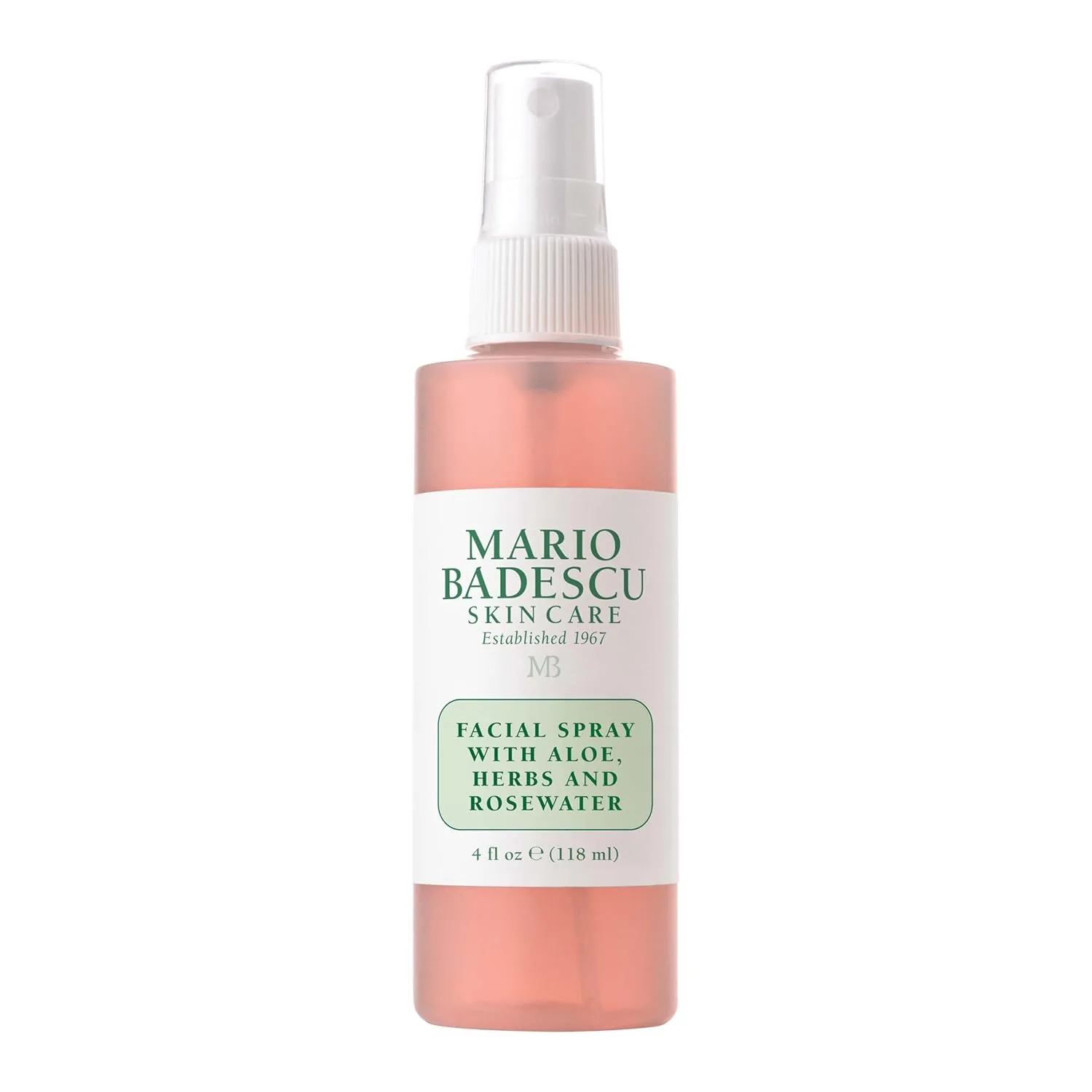 Спрей для лица Mario Badescu с алоэ вера, травами и розовой водой подходит для всех типов кожи, увлажняет, омолаживает и очищает кожу. 118 мл (1 шт.)