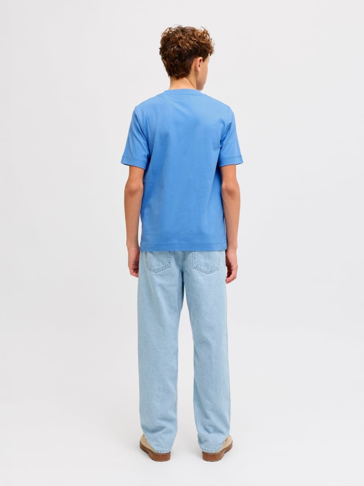 JACK & JONES Junior Футболка JORNORREBRO EMB TEE S/S JNR в марине — фото 3