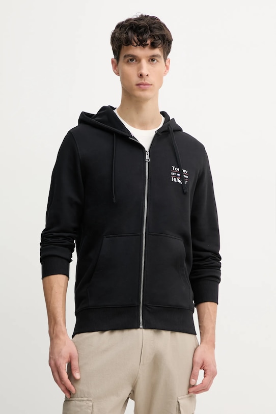 

Хлопковая толстовка Tommy Hilfiger, черный