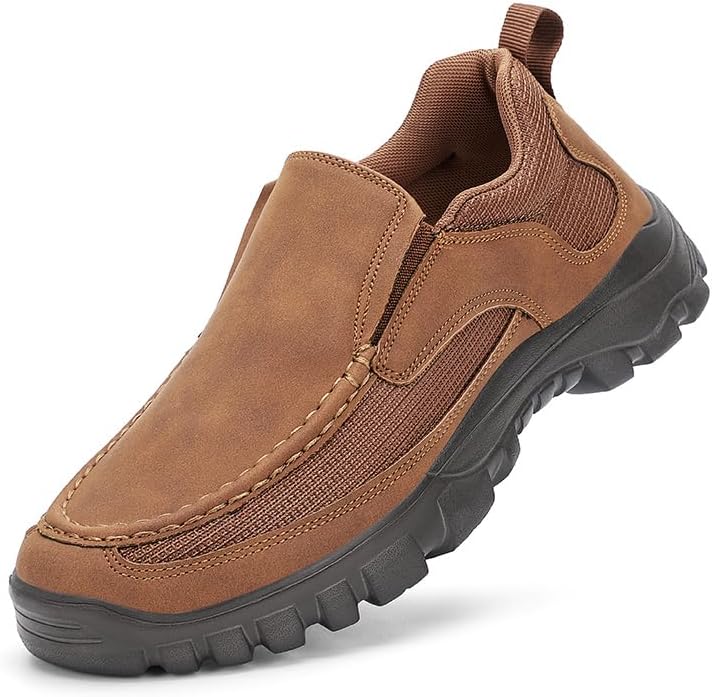 

Мужские слипоны повседневные, кроссовки для ходьбы из сетчатого материала, удобные мокасины, доступны в черном, сером и хаки Generic