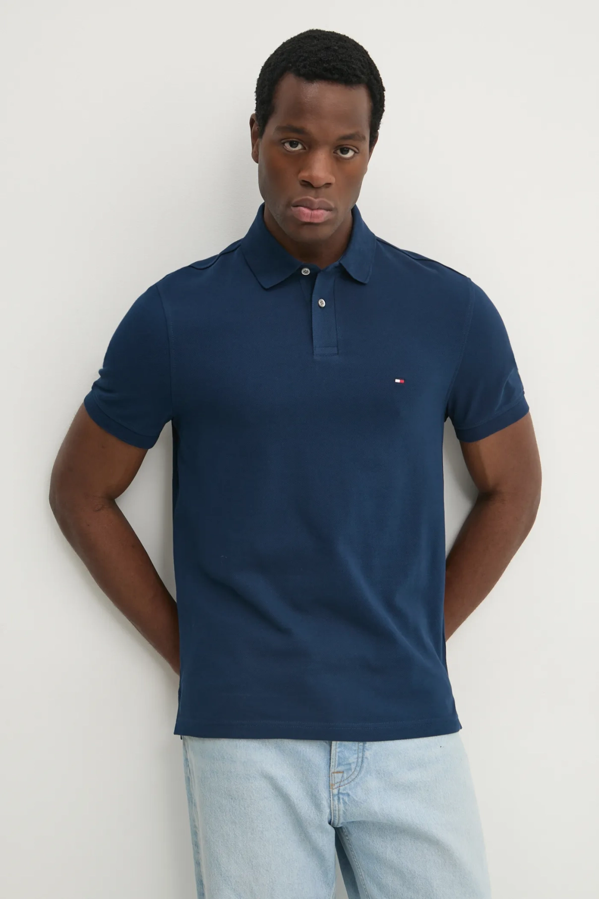 

Поло Tommy Hilfiger, темно-синий
