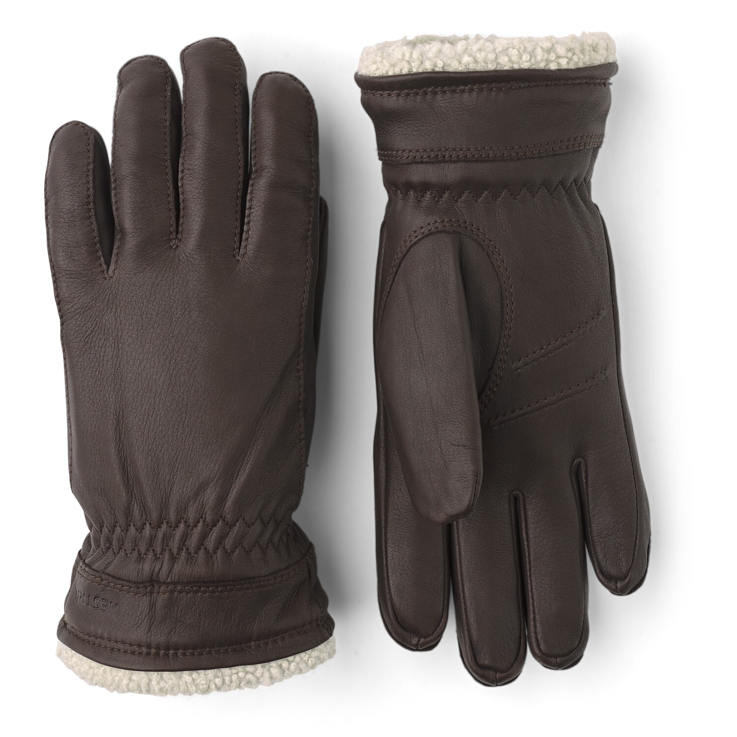 

Перчатки Hestra Women's Buvika Deerskin, цвет Dark Brown