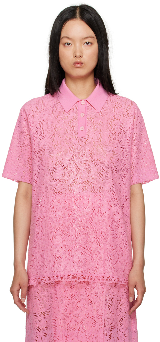 

SSENSE Эксклюзивное поло с раскладывающимся воротником SHANG XIA