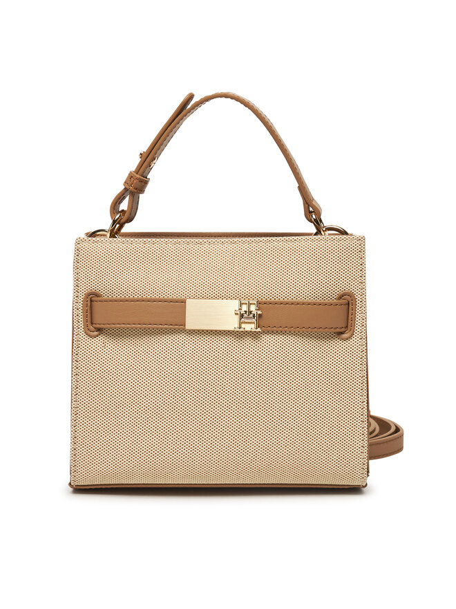 

Сумка Th Heritage Mini Satchel Canvas Aw0Aw17406 Tommy Hilfiger, бежевый