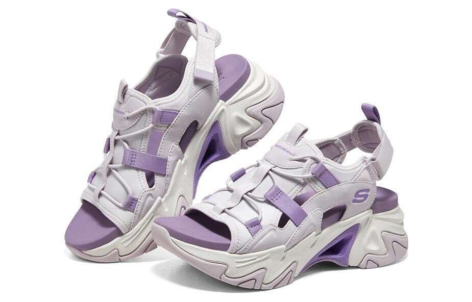 Пляжные сандалии Stamina V3 женские белые/фиолетовые Skechers — фото 3