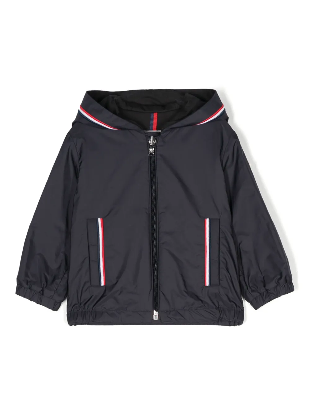

Пуховик на молнии Moncler Enfant, синий
