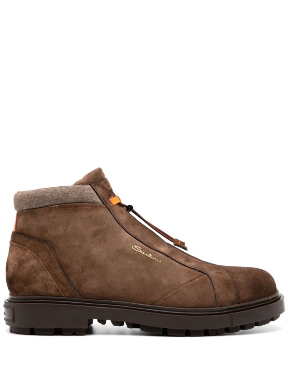 

Замшевые сапоги Santoni, коричневый