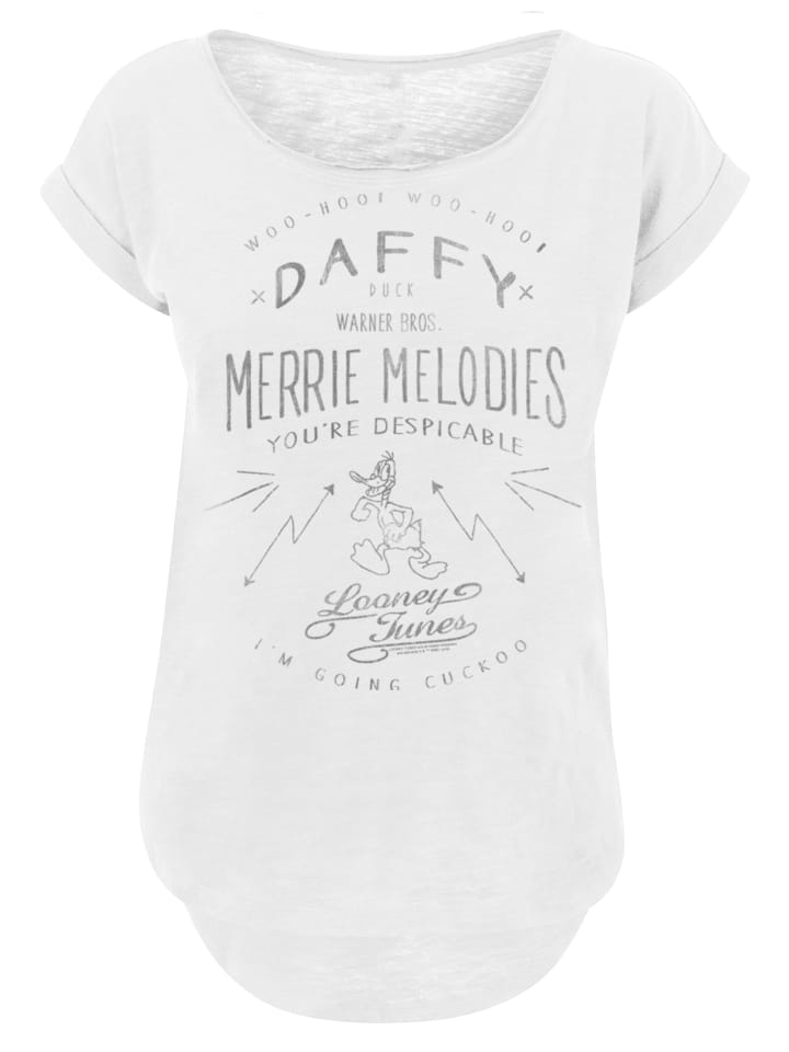 

Футболка Looney Tunes Daffy Duck Vintage белого цвета F4NT4STIC, Белый, Футболка Looney Tunes Daffy Duck Vintage белого цвета F4NT4STIC