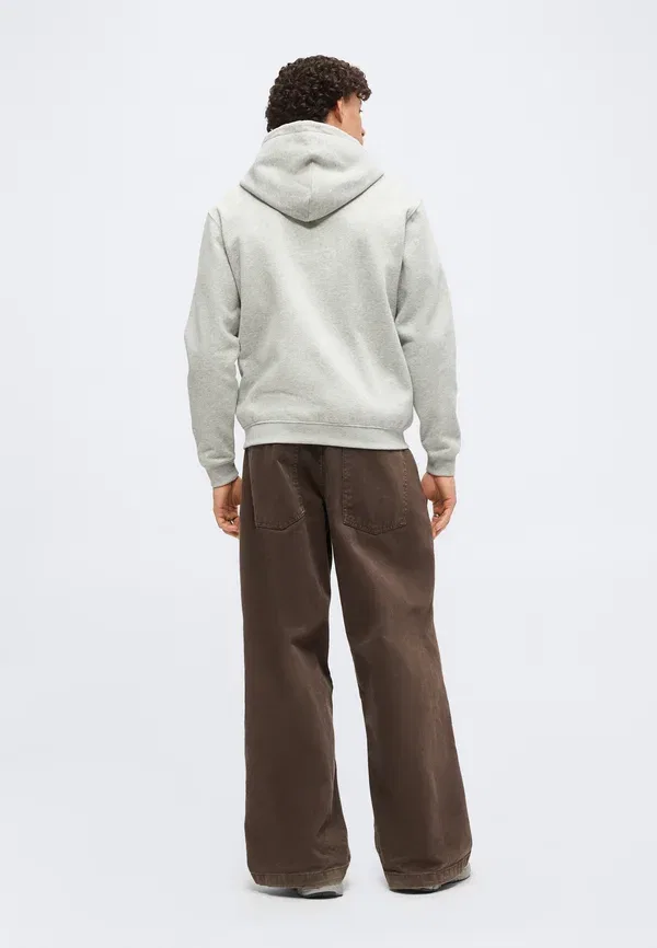 Толстовка на молнии Gap, light heather grey, светло-серый меланж — фото 3