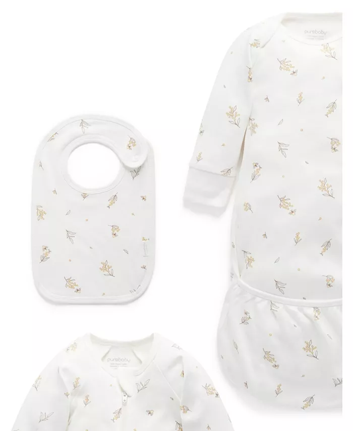 Набор для новорожденных Baby Boy и Baby Girl Purebaby, белый — фото 3