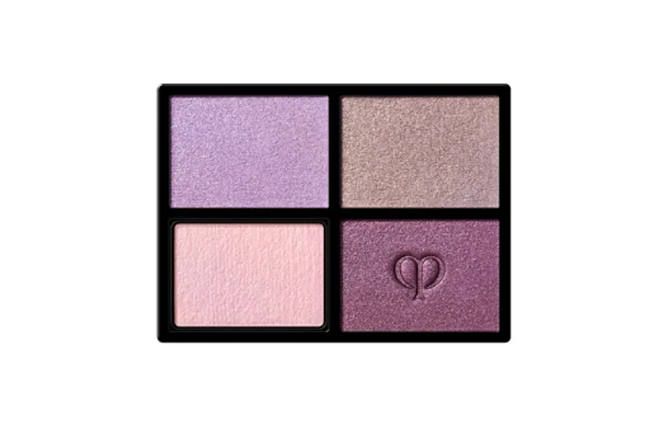 Clé De Peau Beauté Тени для век Starlight Diamond Radiance, 4 цвета, легко растушевываются, #12 Purple - Purple Dusk
