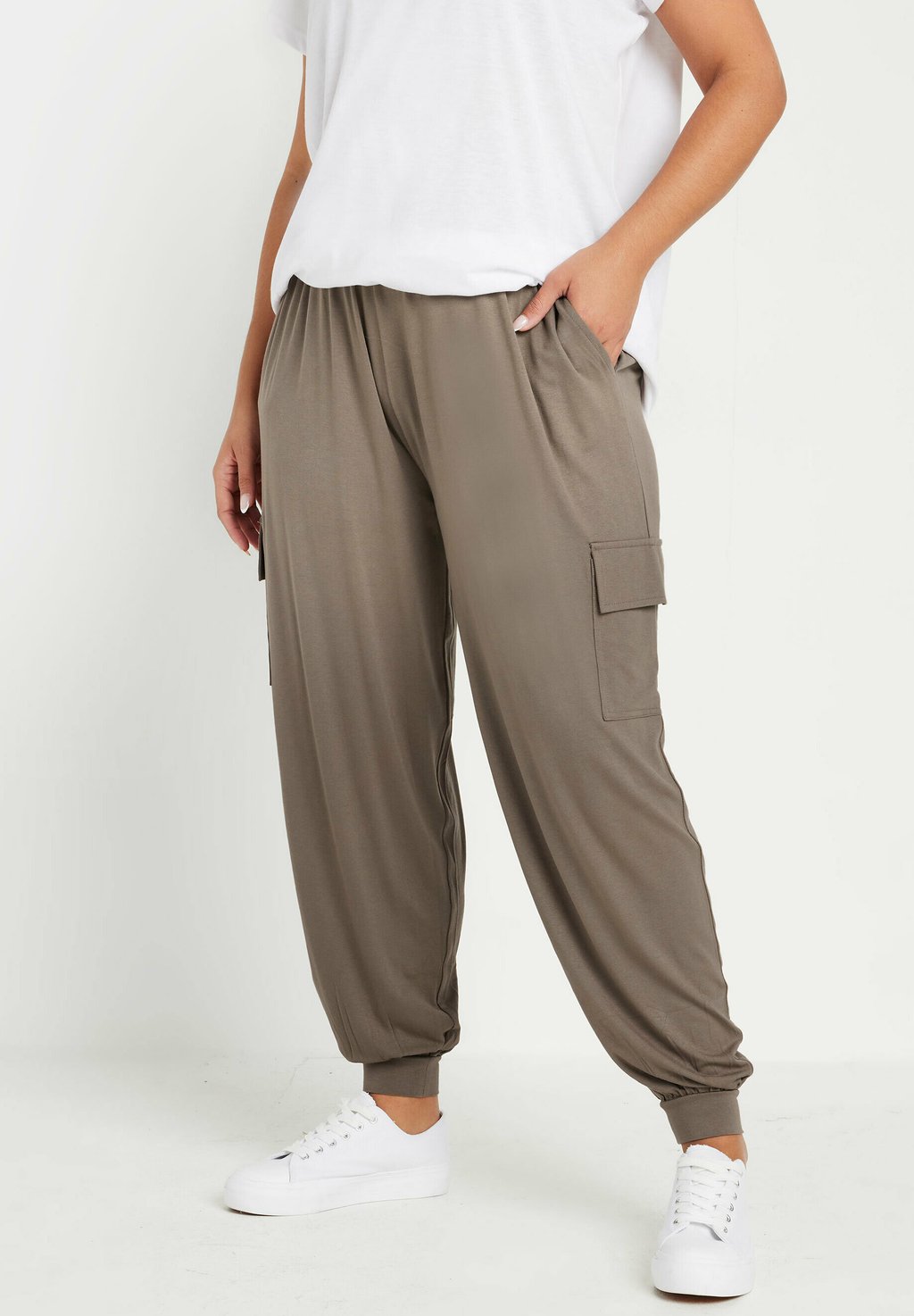 

Брюки карго HAREM JOGGERS Yours Clothing, коричневый