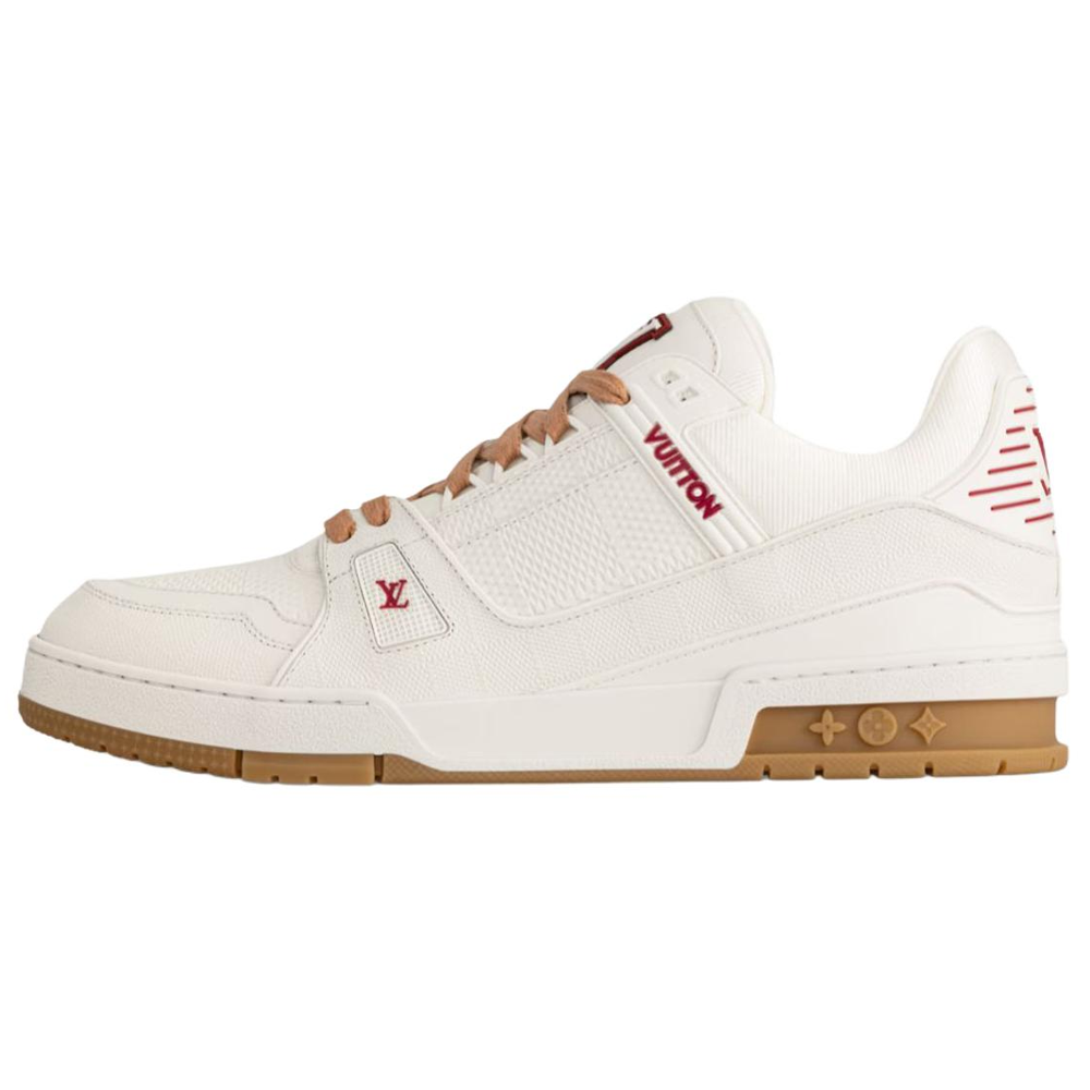 

LOUIS VUITTON Кроссовки для скейтбординга Trainer Low Top, белые, мужские