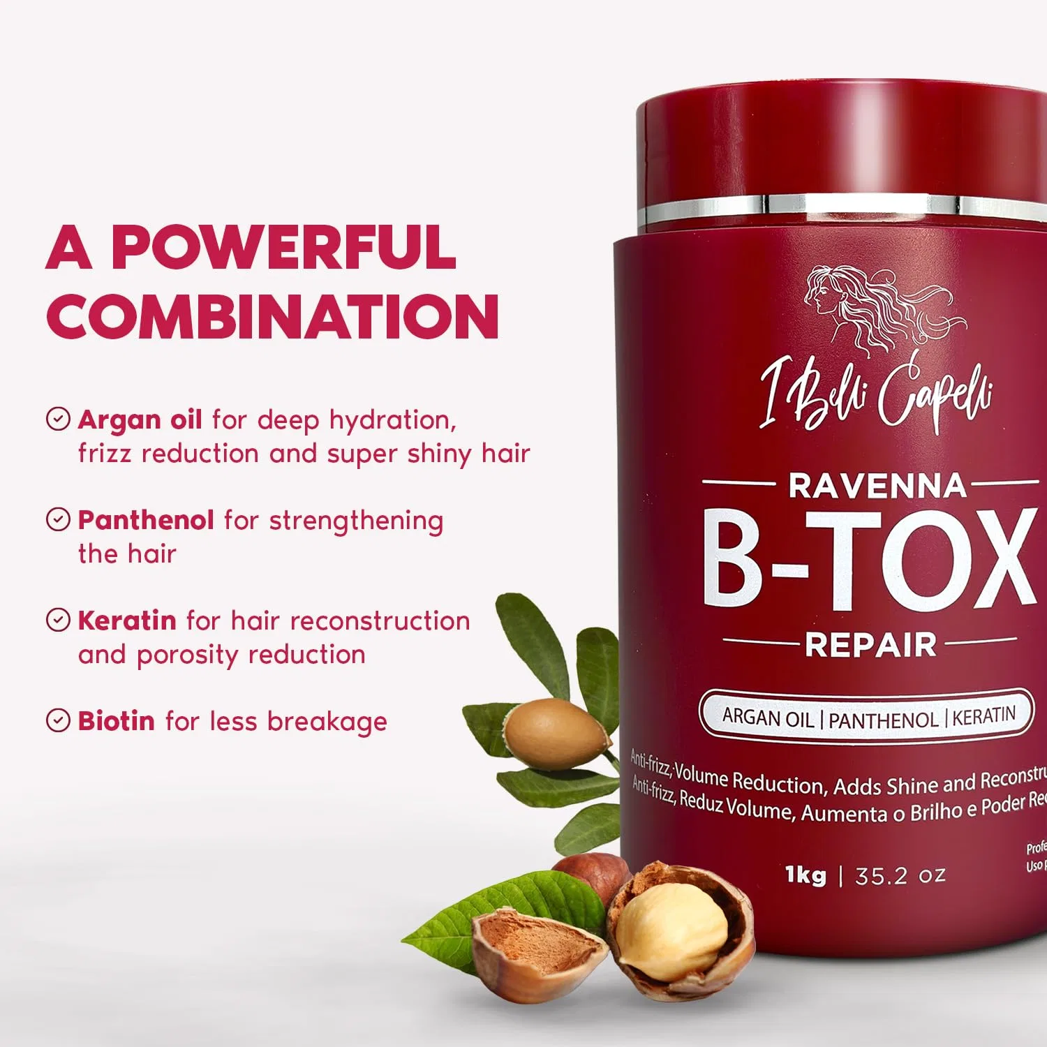 Средство для восстановления волос I Belli Capelli Ravenna Repair Hair Treatment, без формальдегида, 1 кг I Belli Capelli — фото 4
