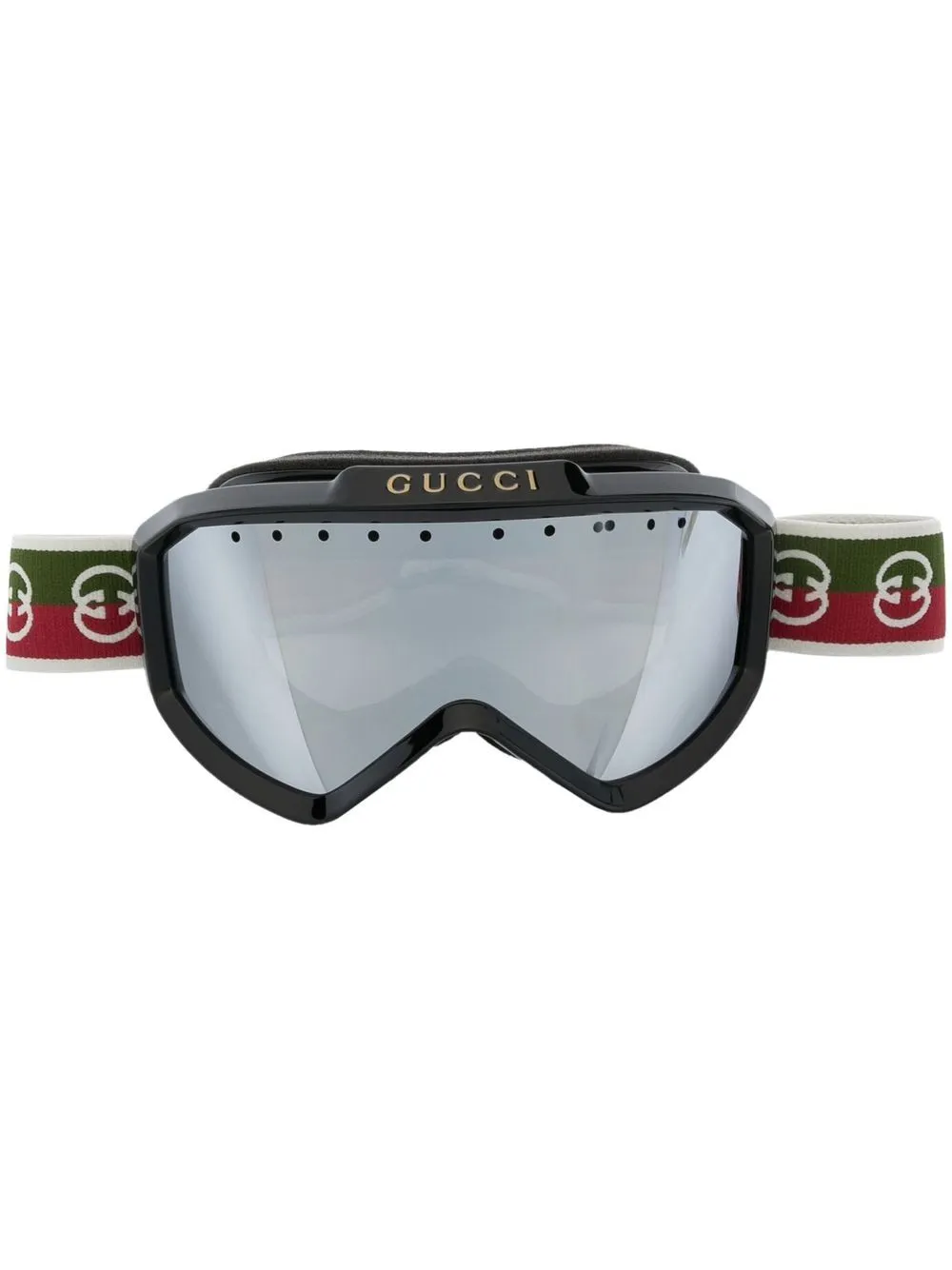 

Солнцезащитные очки-маска Gucci Eyewear, черный