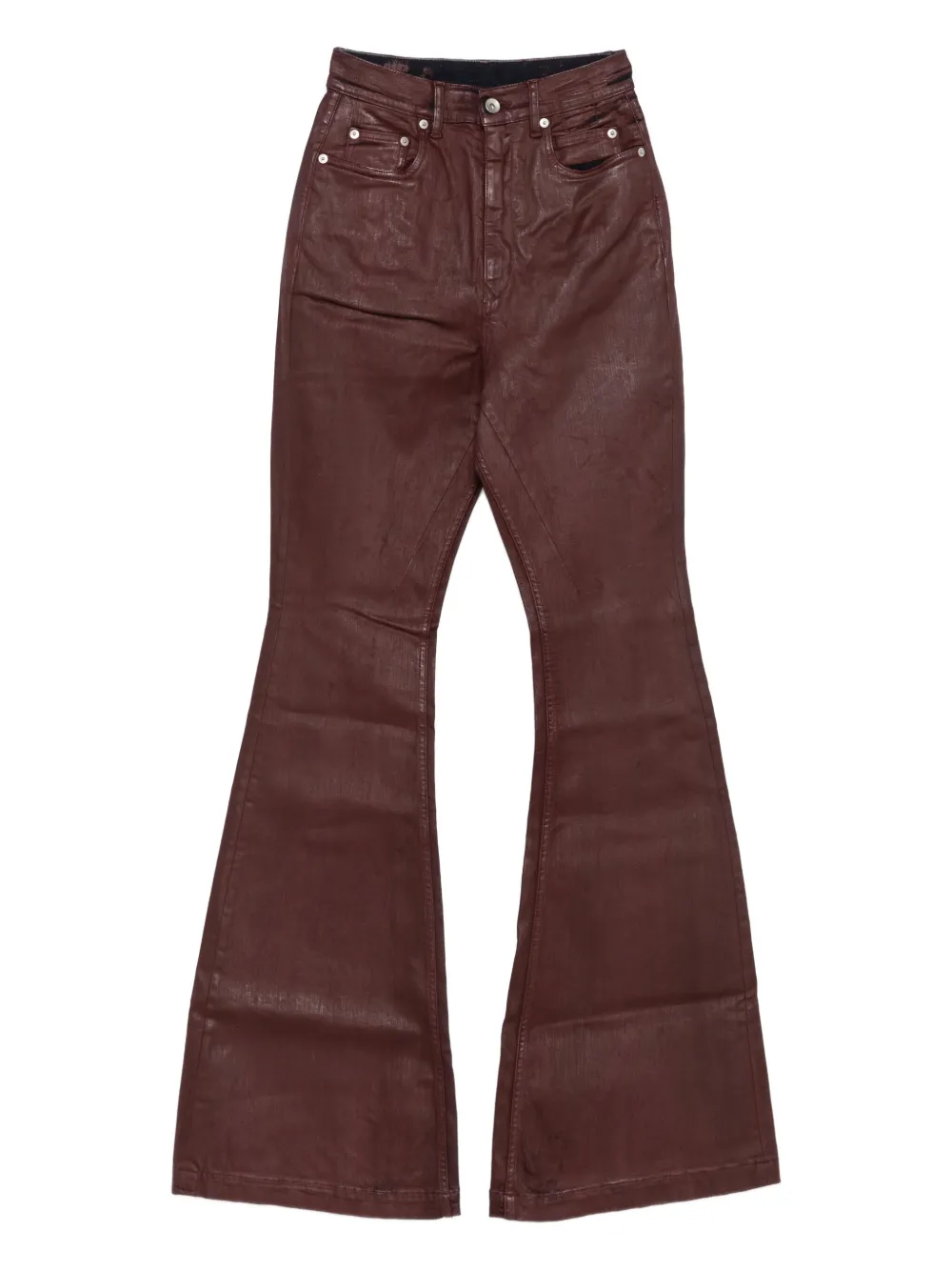 

Вощеные джинсы Bolan Rick Owens DRKSHDW, красный