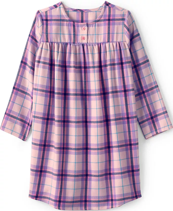 

Ночная сорочка из фланели Big Girls Lands' End, розовый